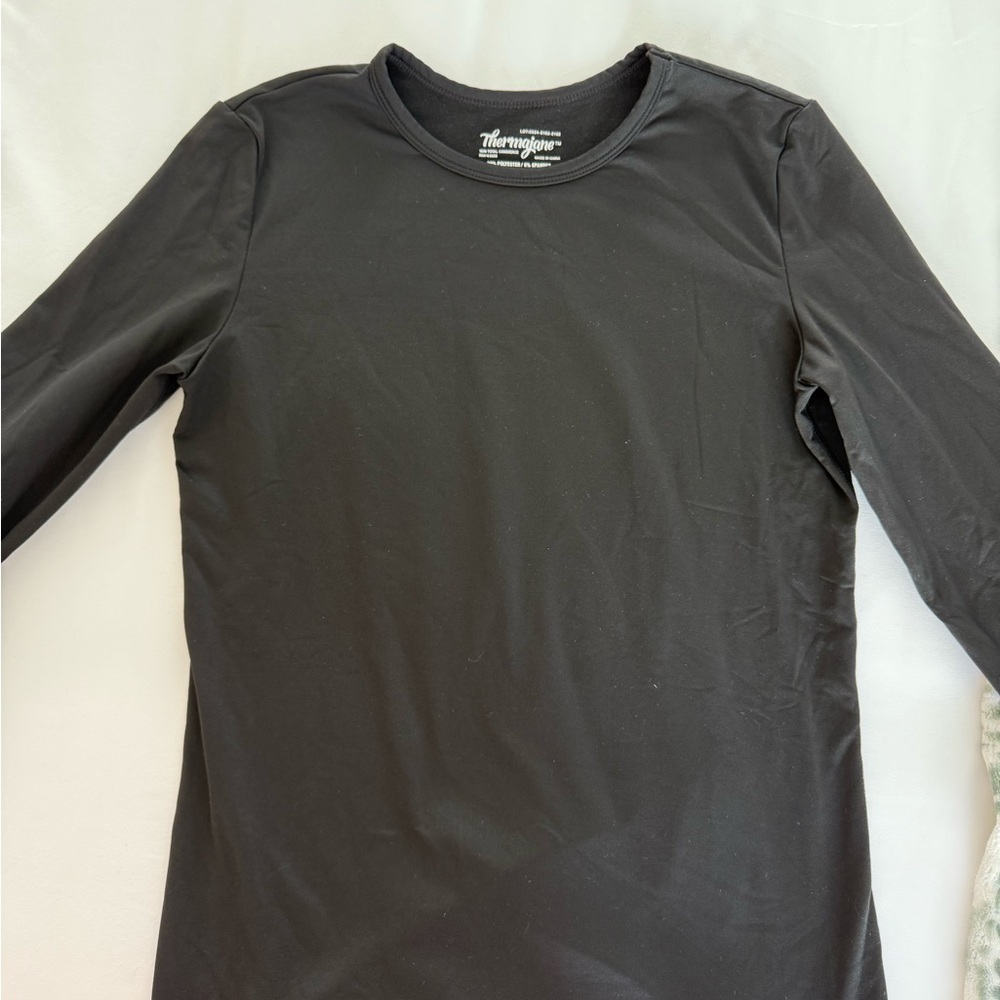 Thermajohn Black Long Sleeve Shirt